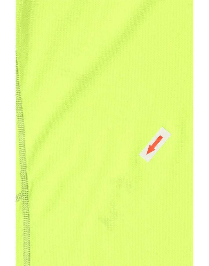 Мужская футболка Nike Dri Fit из полиэстера среднего желтого цвета