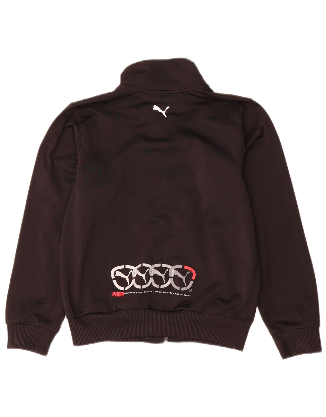 Спортивный костюм с графическим рисунком PUMA для мальчиков 7-8 лет, черный