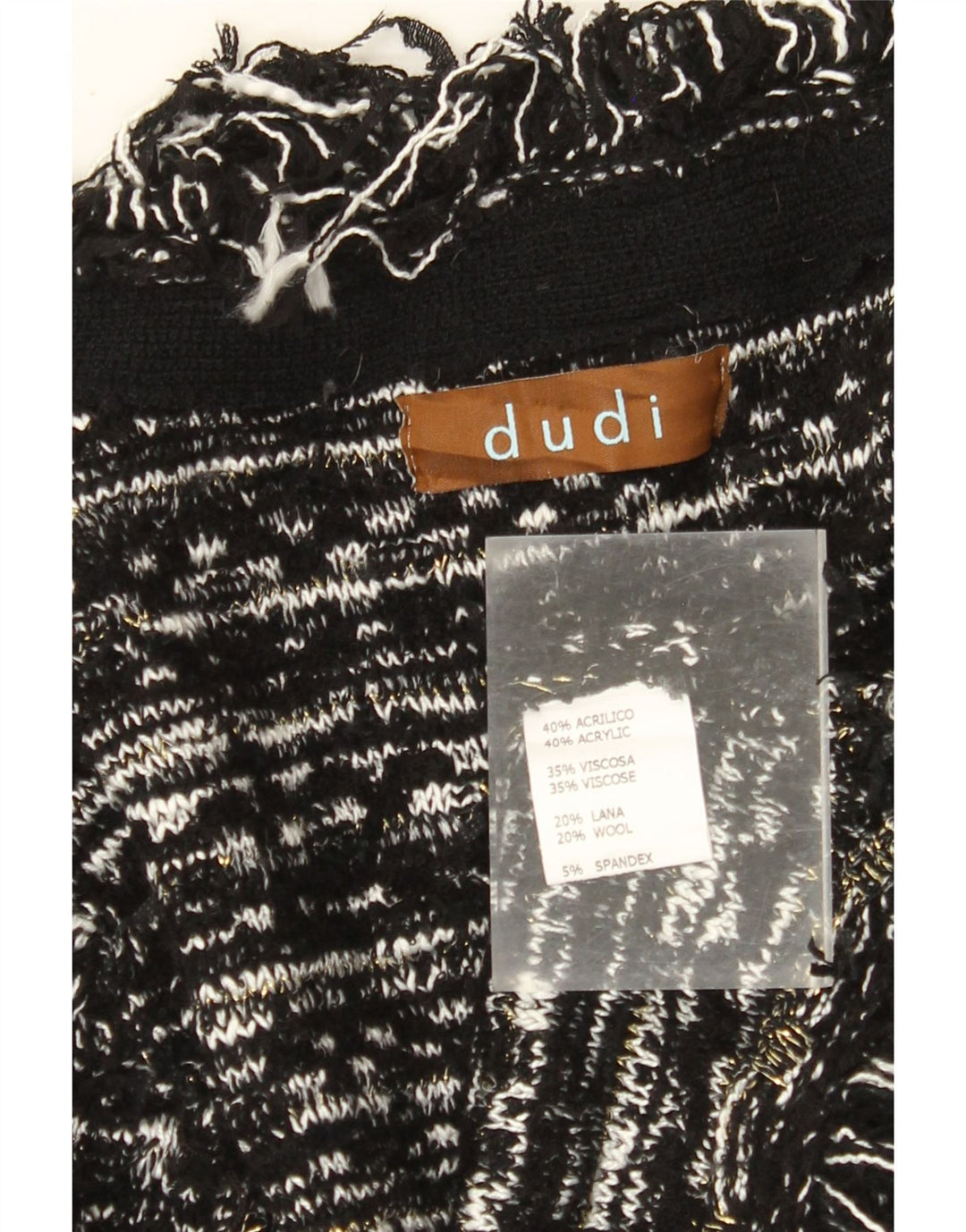 ВИНТАЖНЫЙ женский кардиган-свитер UK 10, маленький акрил в черную полоску