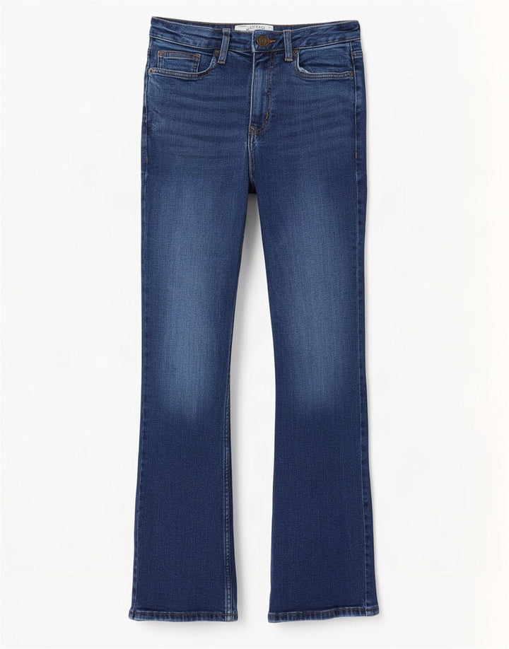 Женские джинсы Brooke Bootcut Fat Face, Великобритания 12, средний размер W28 L29, синий хлопок