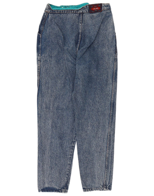 Винтажные женские зауженные джинсы с высокой посадкой W28 L28 синие