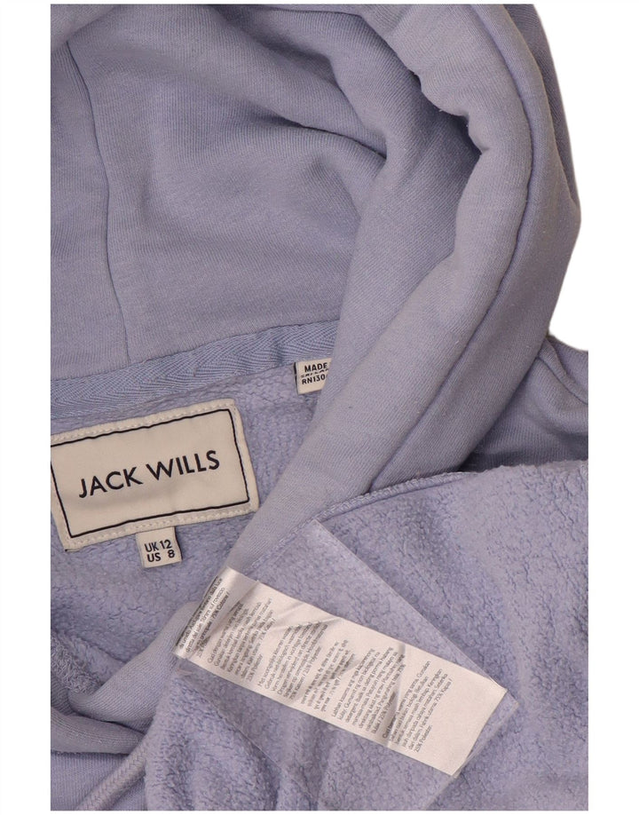 Женский джемпер с капюшоном JACK WILLS UK 12, средний фиолетовый, хлопок