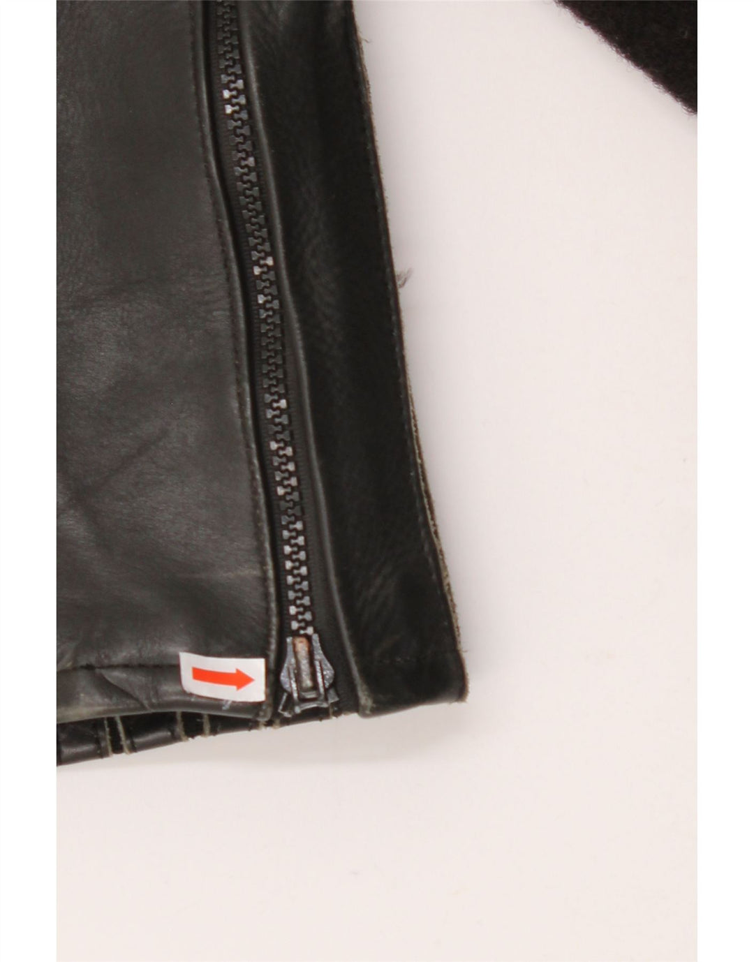 ВИНТАЖНЫЕ женские брюки EU 38 Medium W28 L27 Черные кожаные с цветными блоками