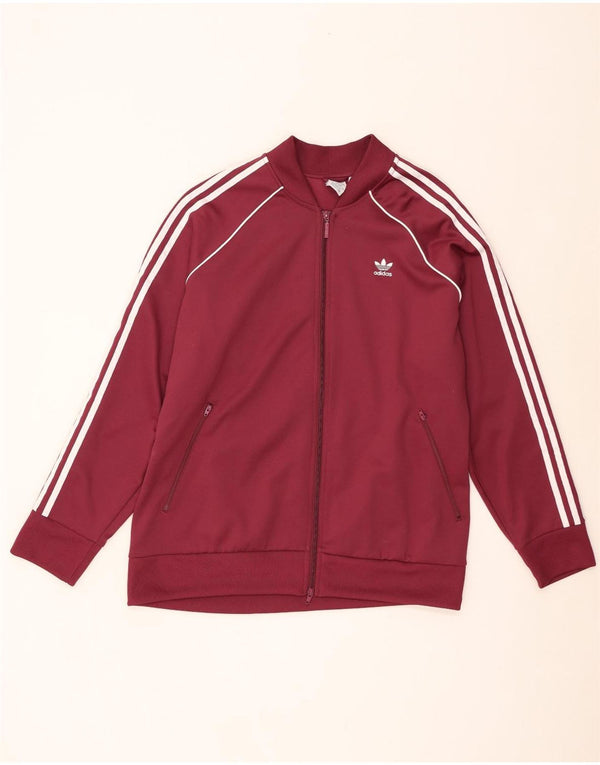 Женский спортивный костюм Adidas Top Jacket UK 28/30 3XL Бордовый хлопок