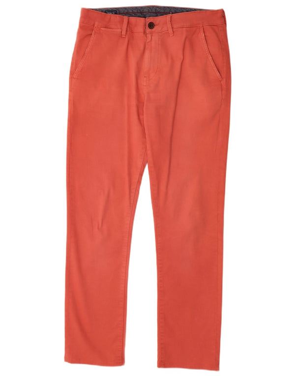PEPE Jeans Мужские прямые брюки чинос W34 L31 Красный хлопок