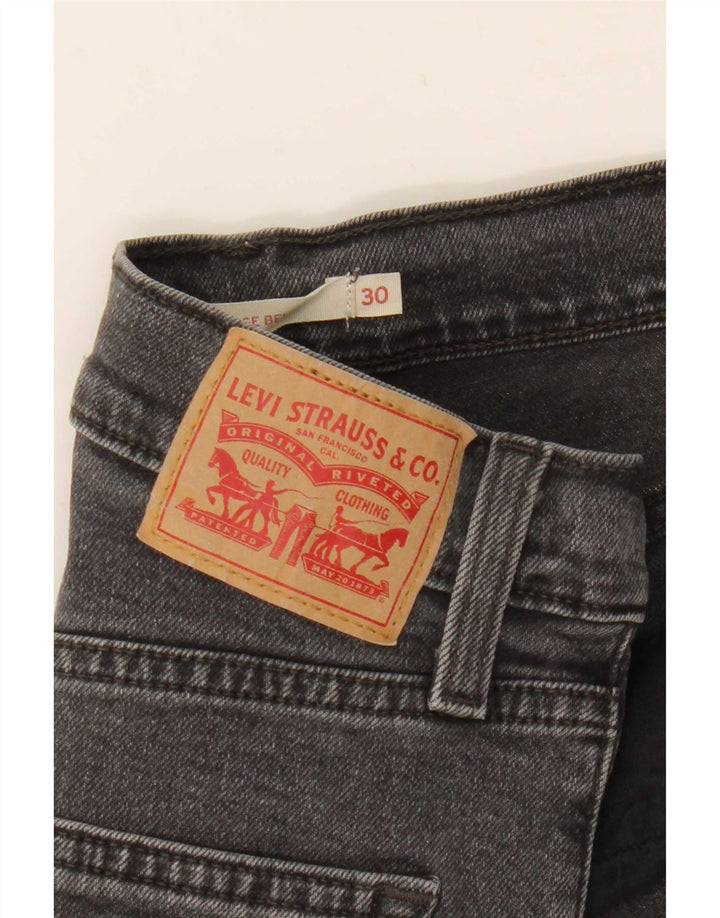 Женские расклешенные джинсы Levi's Ribcage с высокой посадкой W30 L28 Серые