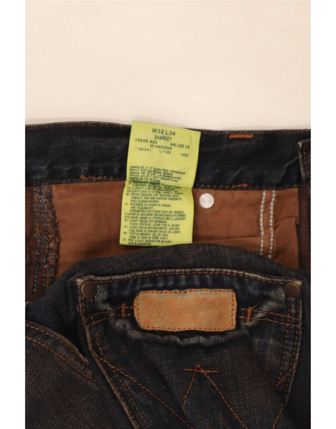 Мужские джинсы Wrangler Sharkey Bootcut W32 L34, темно-синие, хлопок