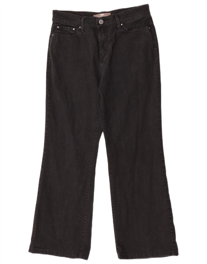 Женские утягивающие джинсы Levi's 512 Bootcut США 8, средние W27 L28, черный хлопок