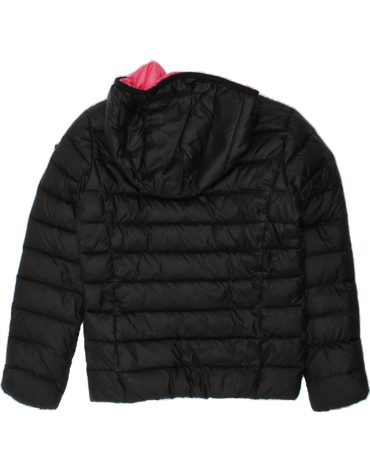 GUESS Girls Hooded Padded Jacket 7-8 Years Black Polyamide Vintage Guess and Second-Hand Guess from Messina Hembry 