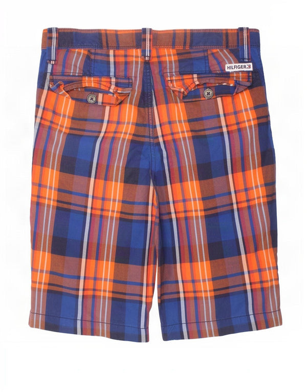 Tommy Hilfiger Шорты чинос для мальчиков 15–16 лет W30, хлопок в разноцветную клетку