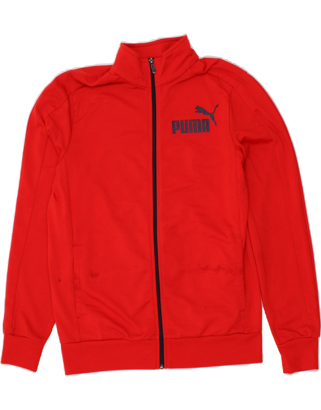 PUMA Mens Graphic Tracksuit Top Jacket Medium Red Polyester Vintage Puma and Second-Hand Puma from Messina Hembry 