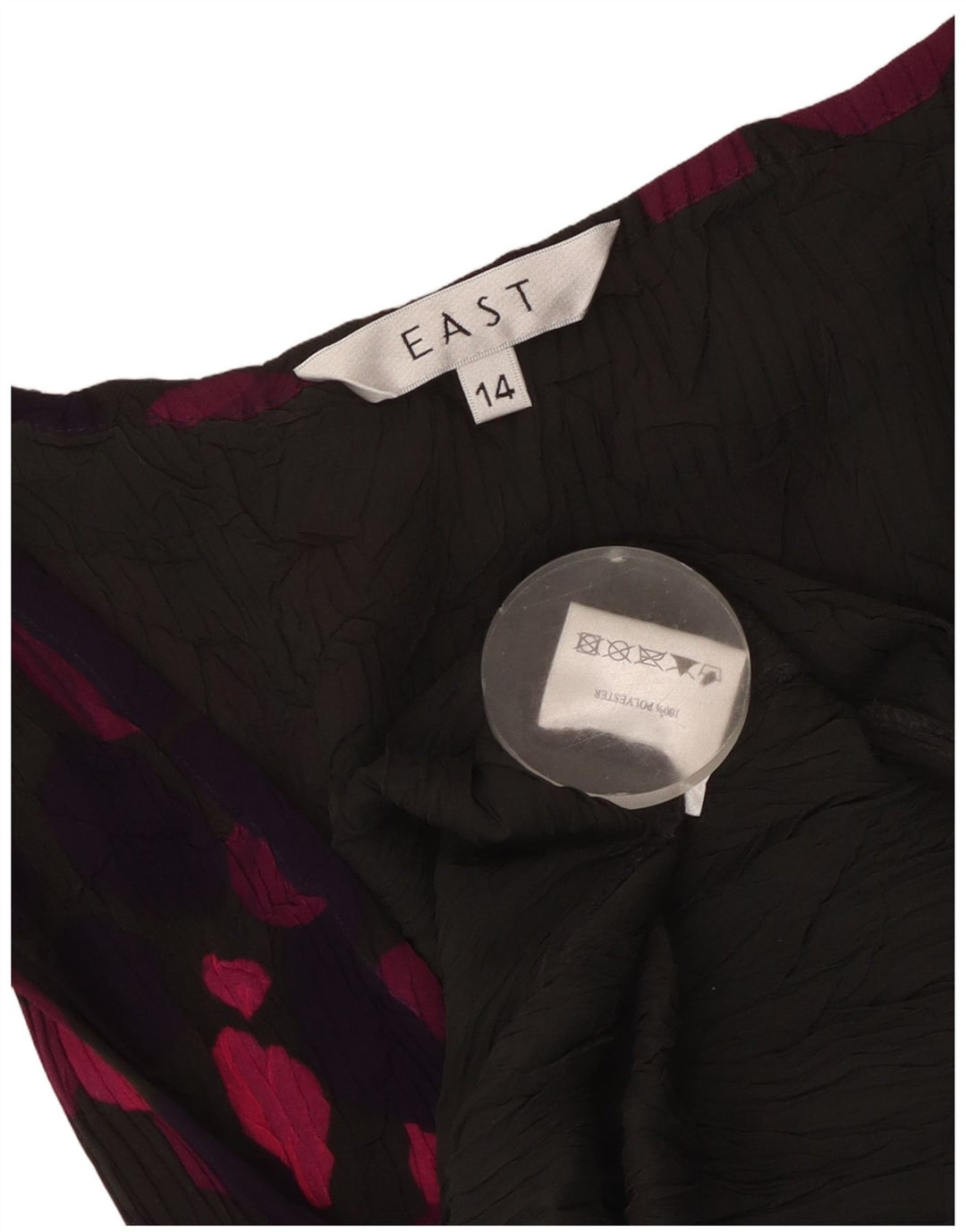 EAST Женское платье макси без рукавов UK 14 Средний разноцветный пятнистый