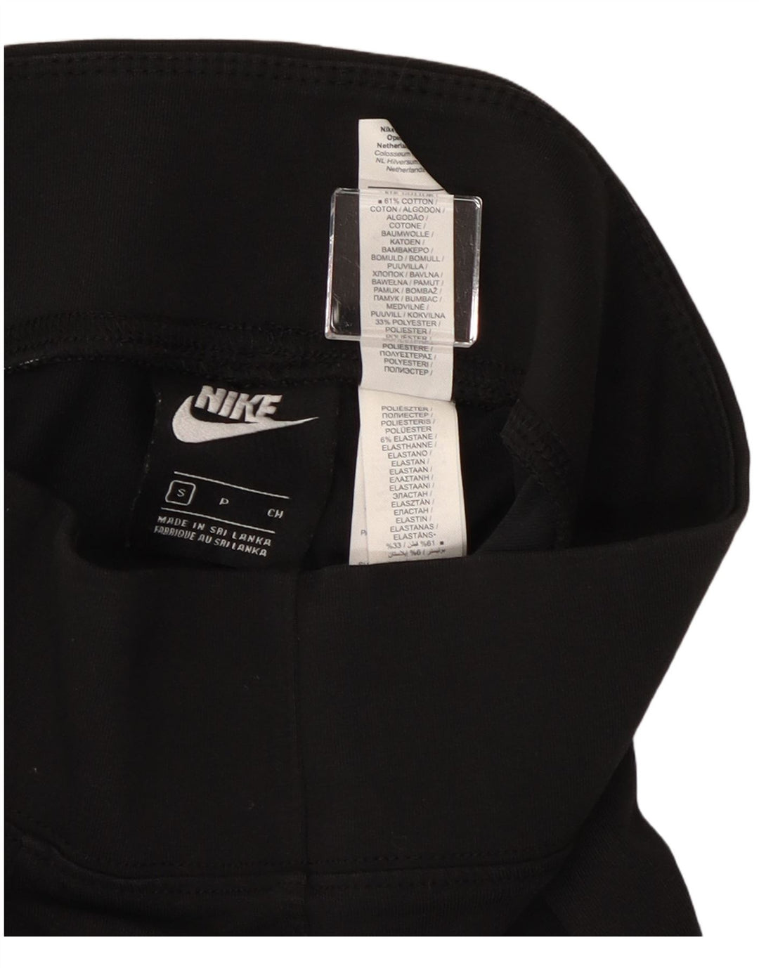 Женские укороченные леггинсы Nike UK 8, маленькие черные хлопковые