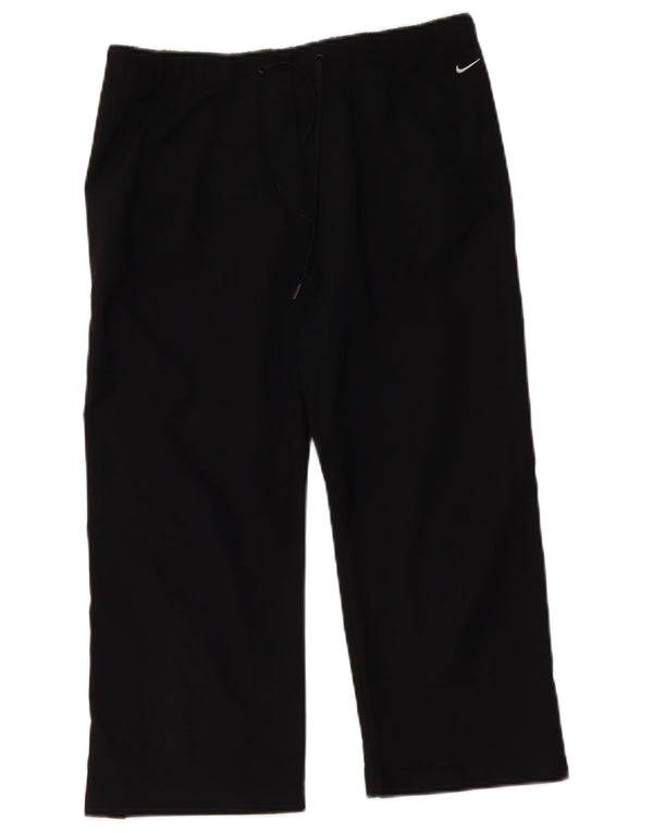 Женские спортивные брюки-капри Nike Dri Fit UK 10, маленькие черные