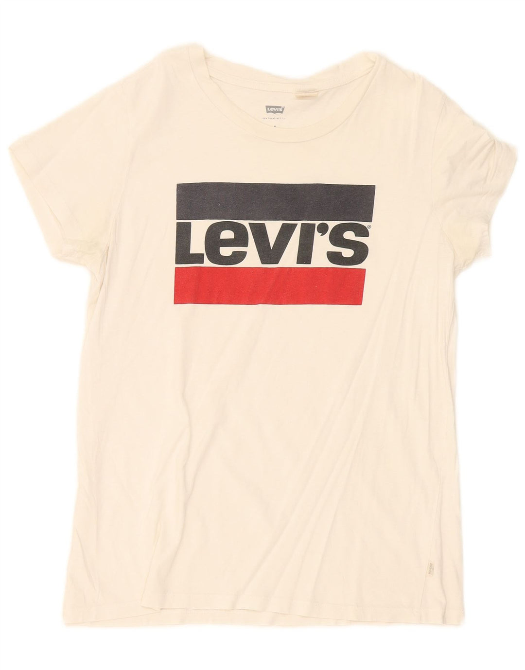 Женская футболка с рисунком Levi's Top UK 12, средний белый