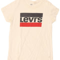 Женская футболка с рисунком Levi's Top UK 12, средний белый
