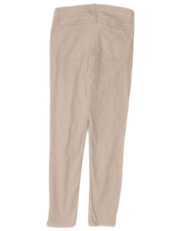 Женские укороченные джинсы скинни Zara EU 38, маленькие W30 L28, белые