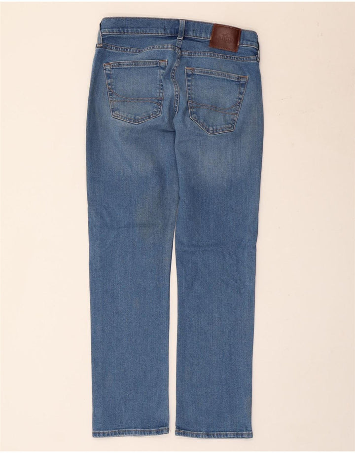 Женские узкие прямые джинсы Hollister W30 L30 синие