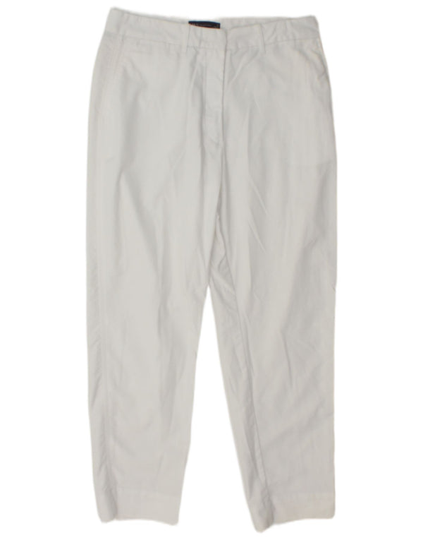 Женские укороченные зауженные брюки Marks & Spencer UK 12 Medium W29 L25 Белые