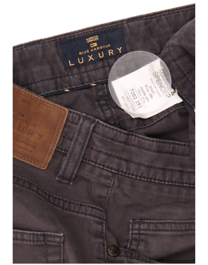 Мужские повседневные брюки Marks & Spencer Blue Harbour W38 L31 темно-синие