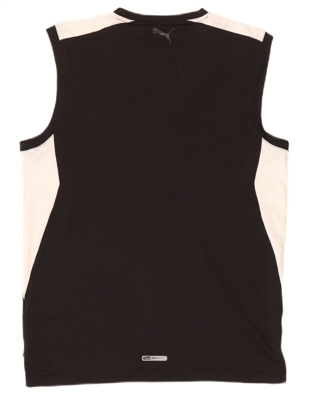 Мужской жилет с графическим рисунком Puma, средний черный полиэстер с цветными блоками, спортивный