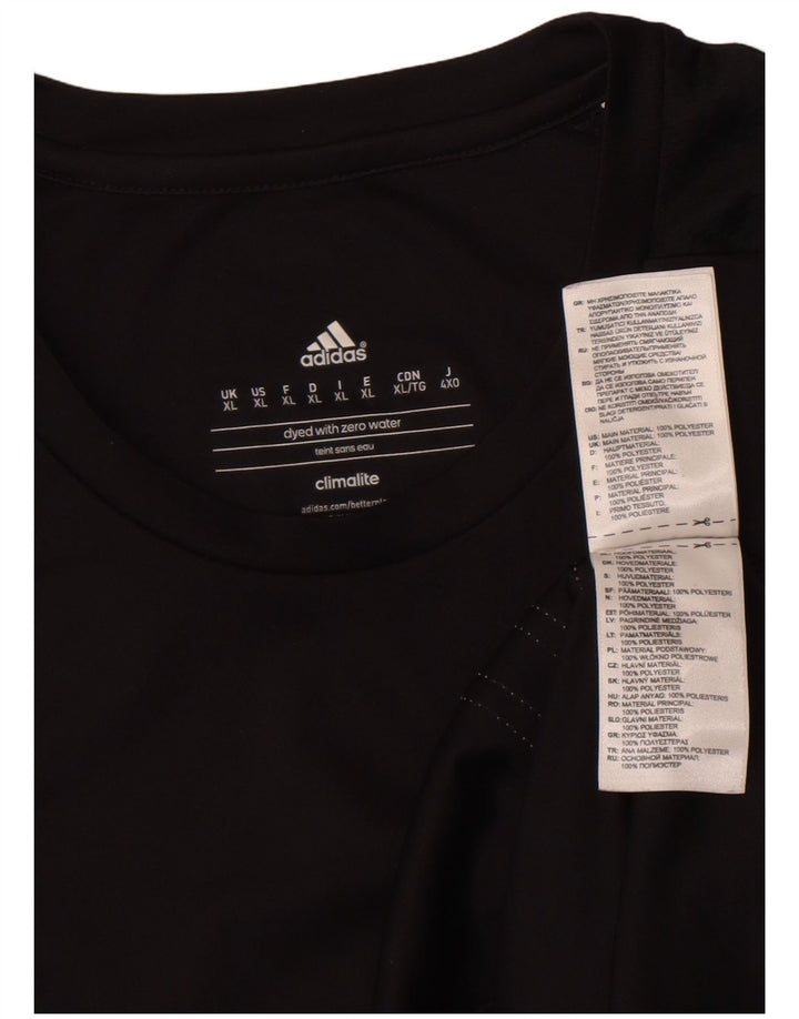 Мужская футболка Adidas Climalite Top XL, черный полиэстер
