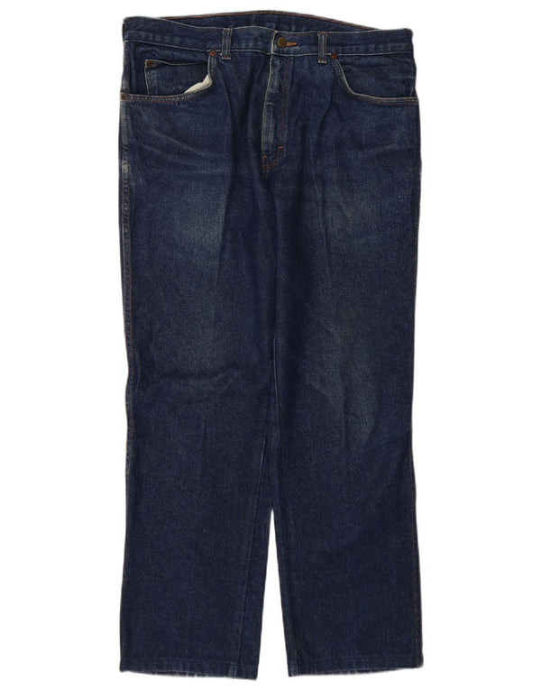 Джинсы мужские прямые WRANGLER W36 L29 темно-синие