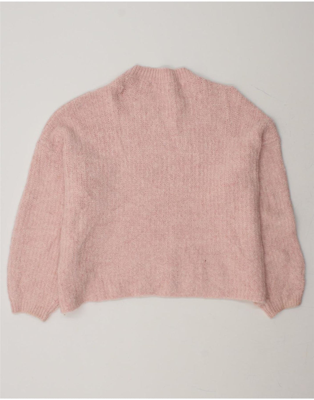 MARKS & SPENCER Womens Oversized Crew Neck Jumper Sweater UK 16 Large Pink Vintage Marks & Spencer and Second-Hand Marks & Spencer from Messina Hembry 
