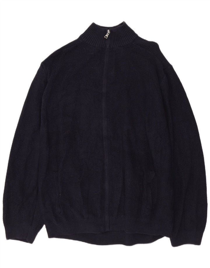 Мужской кардиган MARKS & SPENCER 2XL, темно-синий, хлопок