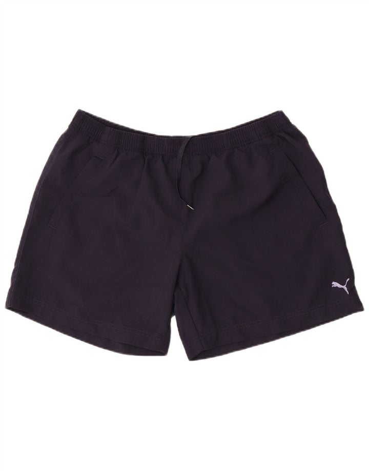Мужские спортивные шорты Puma с графическим рисунком XL, темно-синие, полиэстер