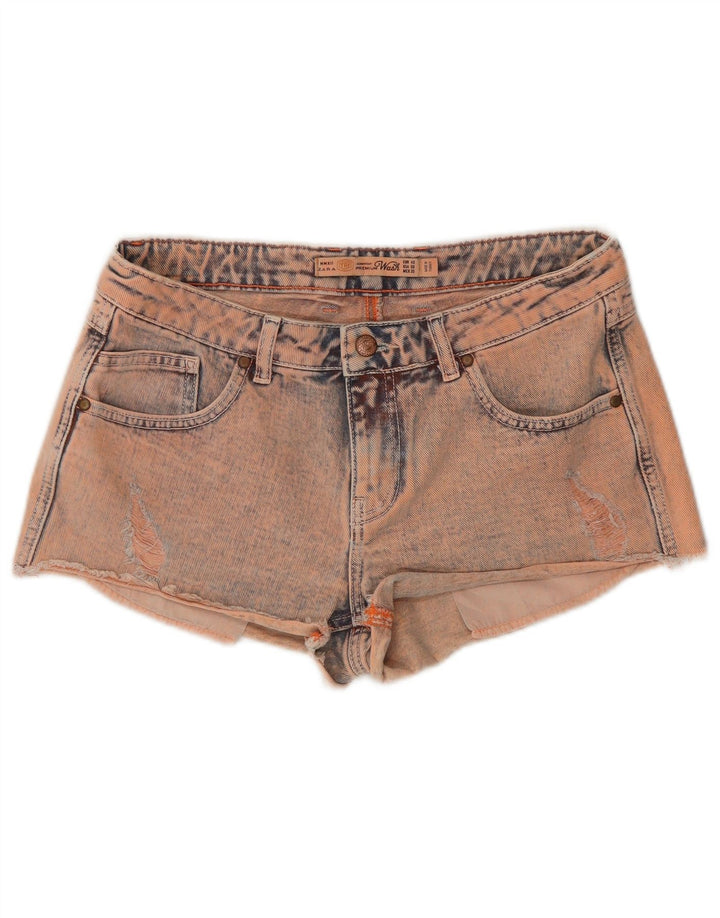 Женские джинсовые шорты Zara EU 40 Medium W30 Pink