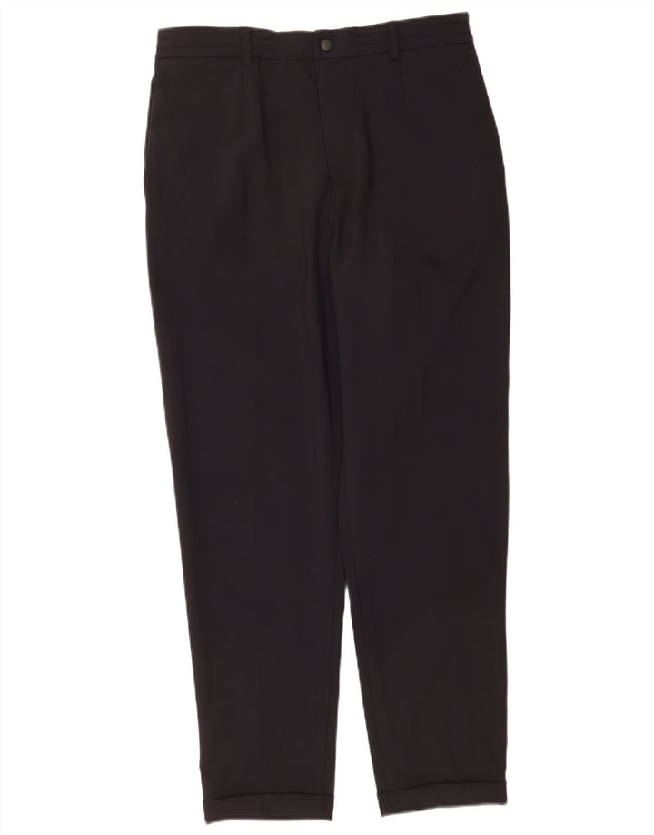 Женские прямые брюки чинос Zara Medium W31 L28, черные