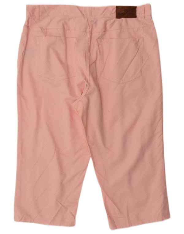 Женские прямые капри Ralph Lauren, размер США 14, XL, W34, L19, розовый хлопок