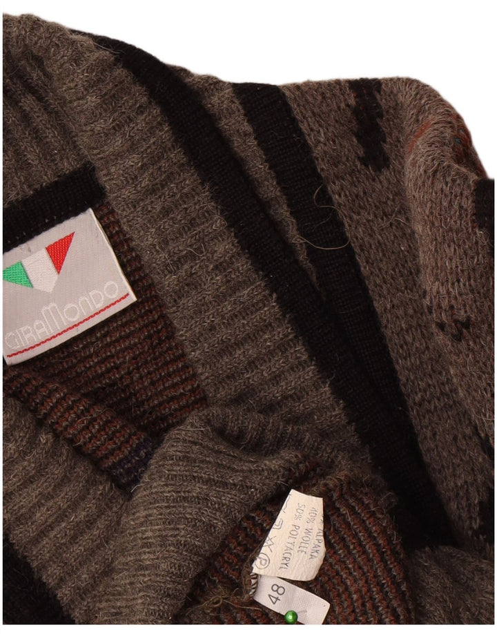Мужской двубортный кардиган Giramondo IT 48 Medium Grey Geometric