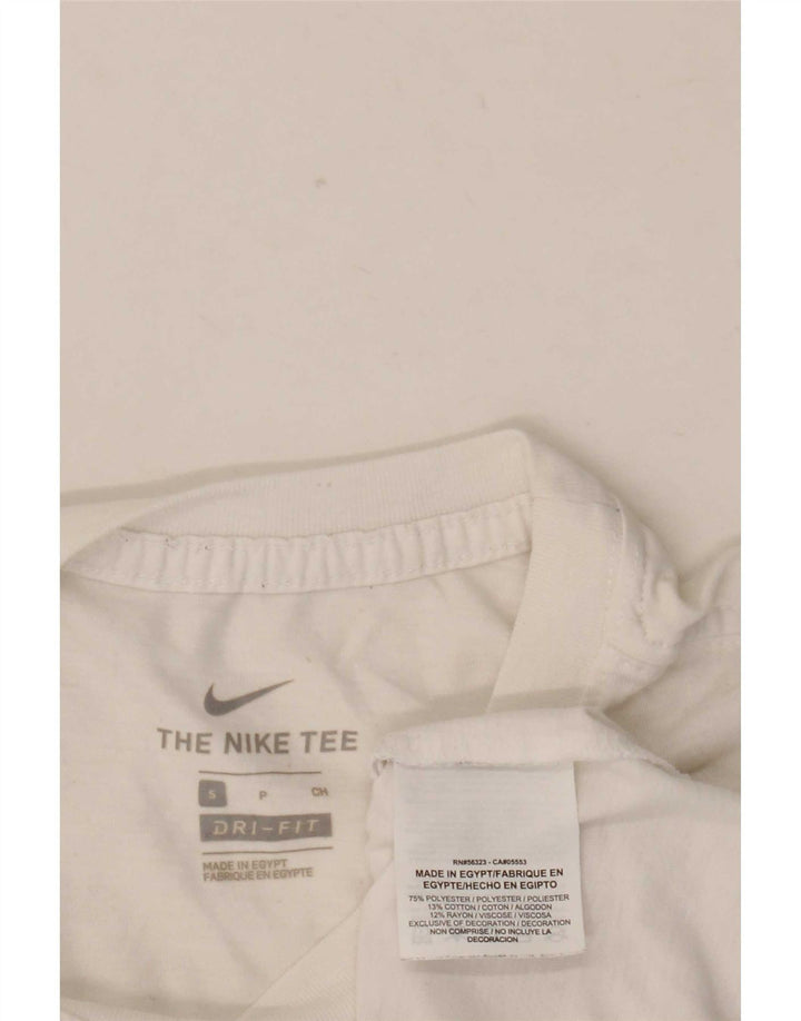 Мужская футболка Nike Dri Fit с графическим рисунком, маленький белый полиэстер