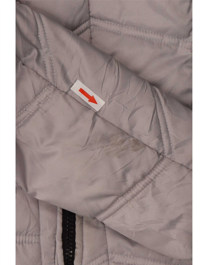 Женская утепленная куртка Nautica с капюшоном UK 6 XS Серый полиэстер