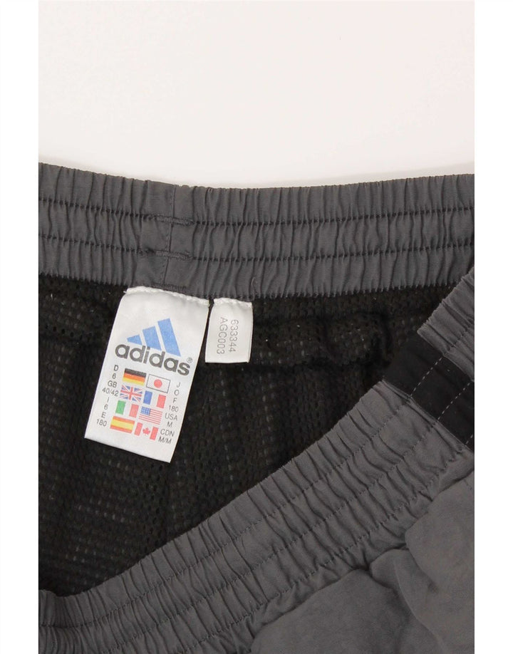 Мужские спортивные брюки Adidas UK 40/42 Средне-серый полиамид с цветными блоками