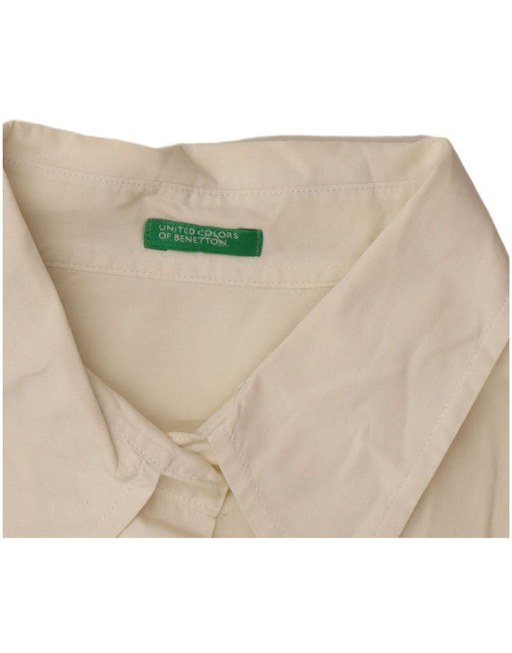 Женская рубашка Benetton UK 16, большая белая