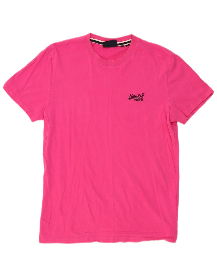 Мужская футболка Superdry, большой розовый хлопок
