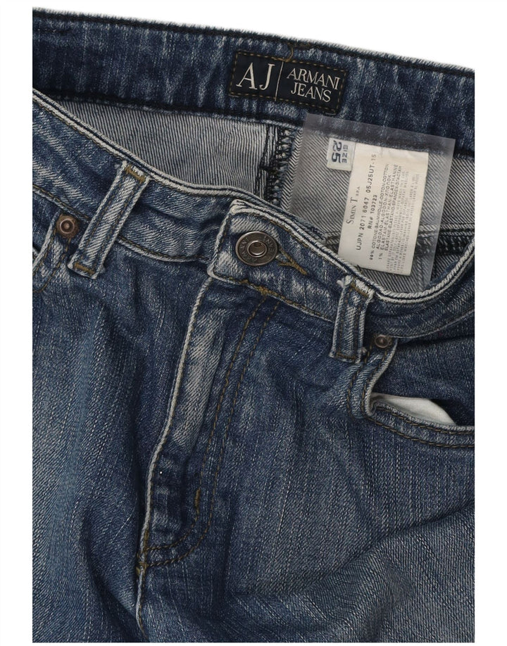 Женские джинсы Bootcut ARMANI W25 L29 Синие, хлопок