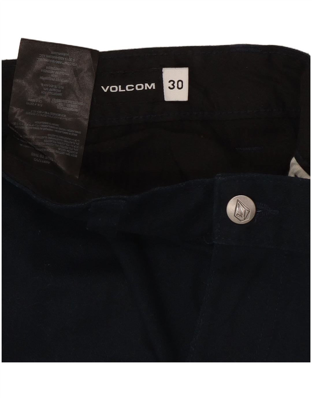Мужские шорты чинос Volcom W30, средний темно-синий, хлопок