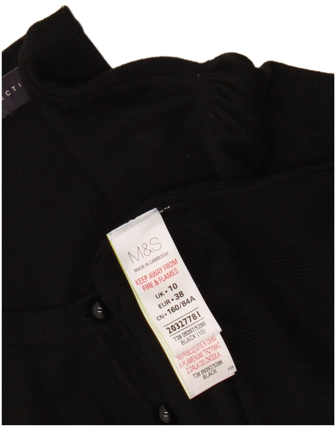 Женский кардиган Marks & Spencer UK 10, маленький черный вискоза