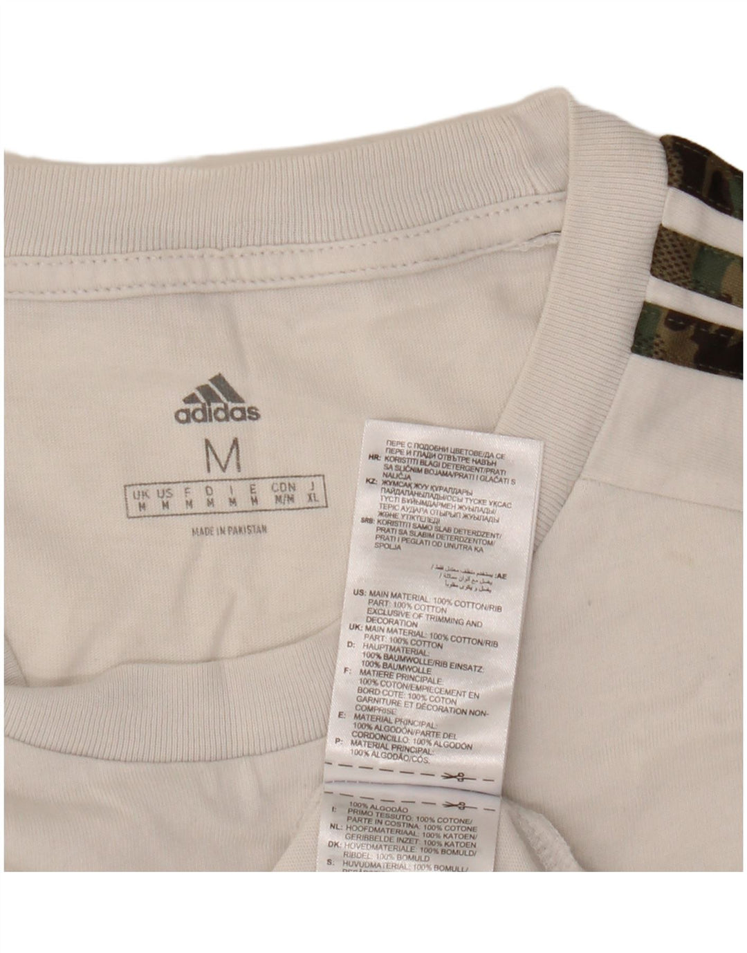 Мужская футболка Adidas Top Medium White Cotton