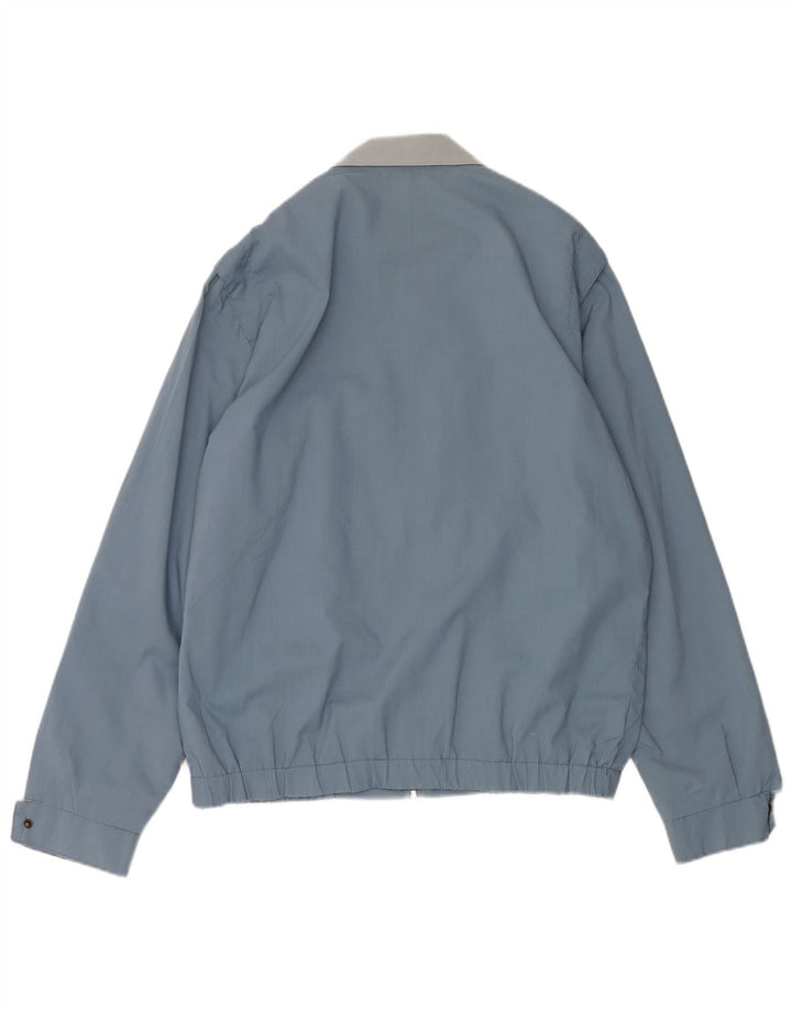 VINTAGE Mens Utility Jacket IT 50 Large Blue Polyester