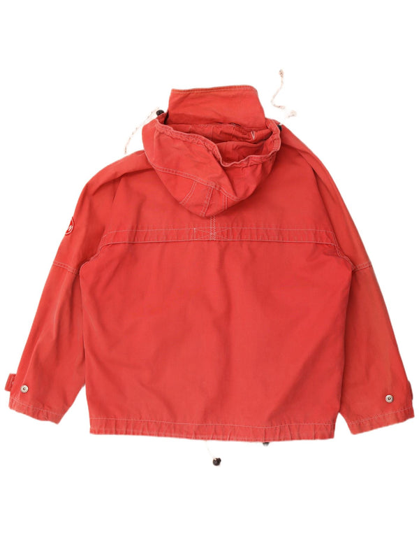 Murphy & Nye Mens Sailwear Hooded Utility Jacket UK 40 Large Red Cotton