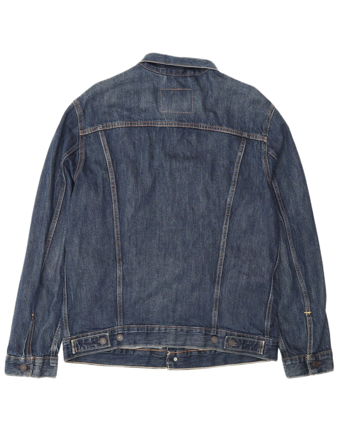 Мужская джинсовая куртка LEVI'S UK 40, большая синяя, хлопок