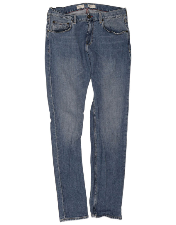 Мужские прямые джинсы Tommy Hilfiger Denton W34 L34, синий хлопок