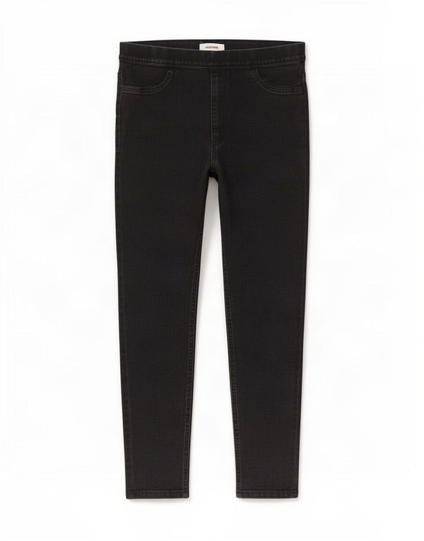 Женские джинсы джеггинсы Marks & Spencer UK 16, большие W34 L24, черные, хлопковые