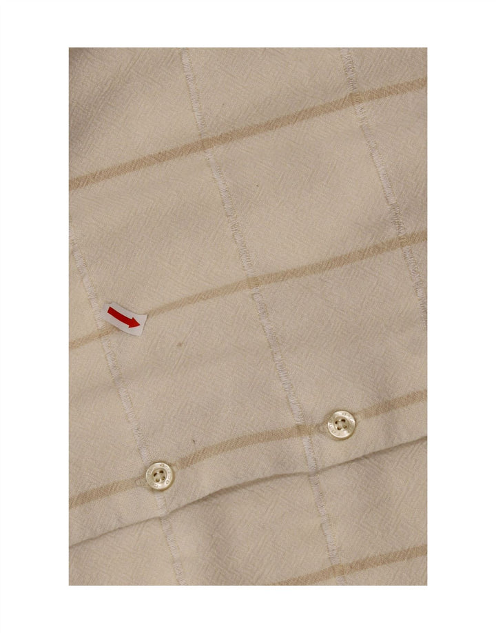 CAMEL ACTIVE Mens Short Sleeve Shirt XL Beige Check Vintage Camel Active and Second-Hand Camel Active from Messina Hembry 