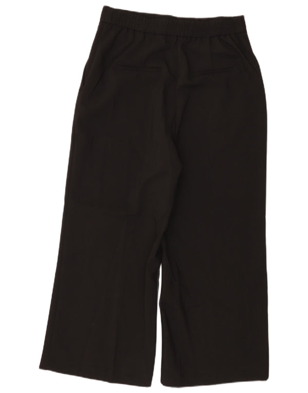 Женские укороченные брюки с завышенной талией Zara, большие W30 L24, черные